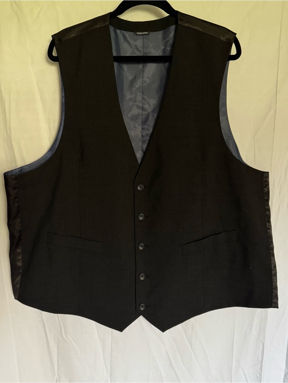 Men's Black Formal Dress Vest - Classic Button-Front‎ Waistcoat